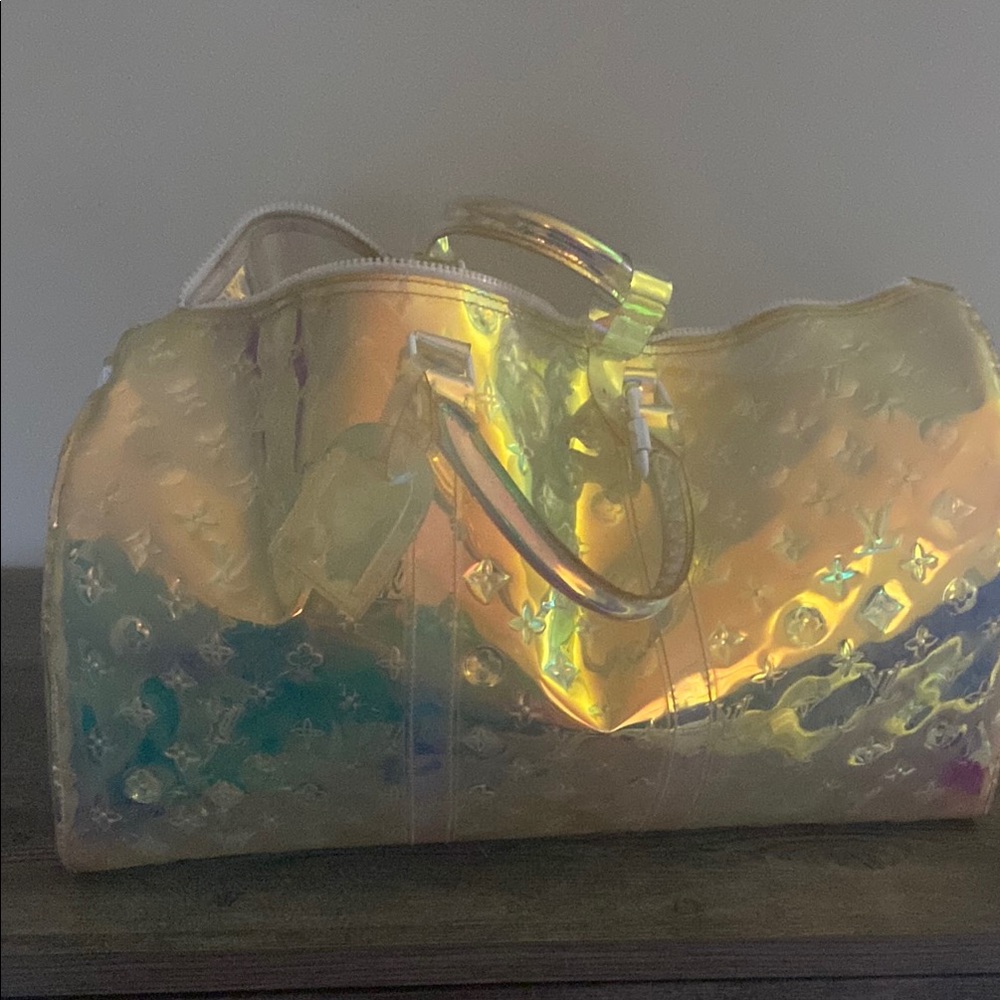 Louis Vuitton Gold Crossbody Bag with Iridescent Finish